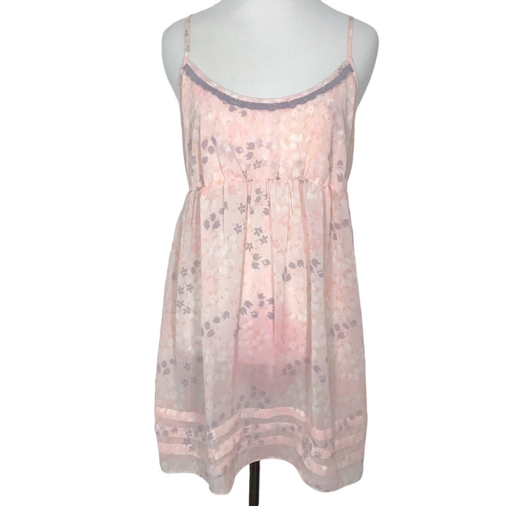 Vintage Y2K Victoria’s Secret Floral Slip Nightie Babydoll Size Medium